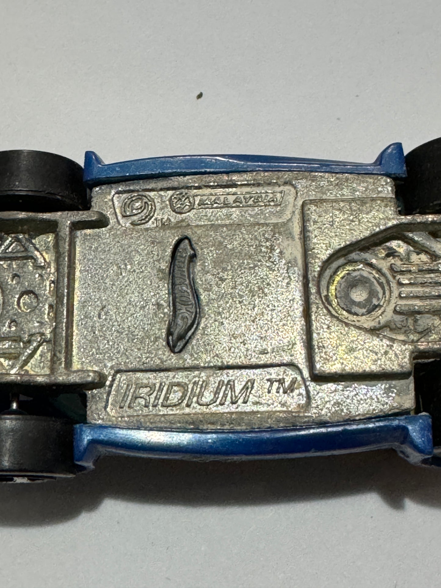 Matchbox Irdium Silver With Blue Top