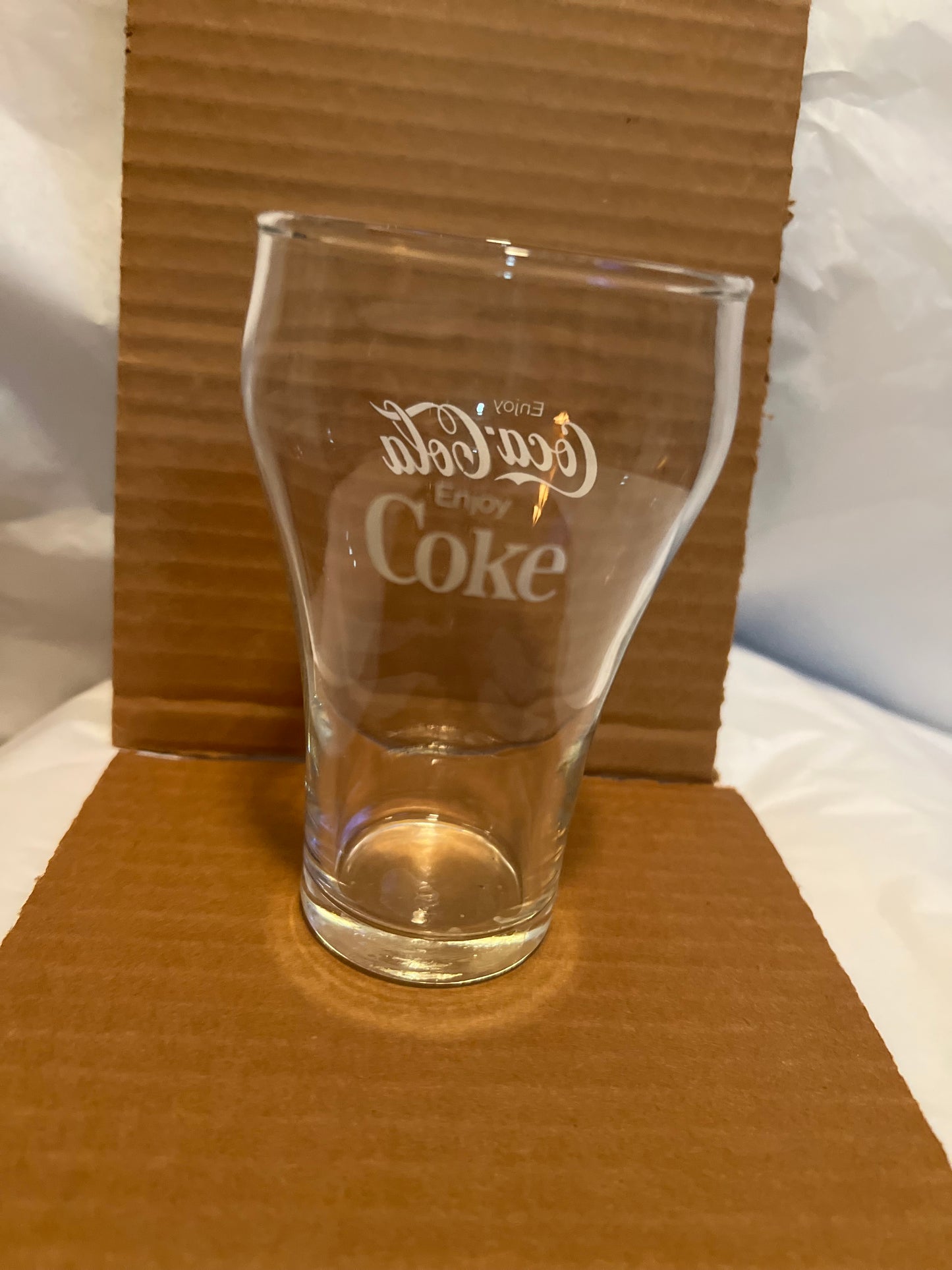 Coca Cola Coke Clear Glass (set 8) Vintage