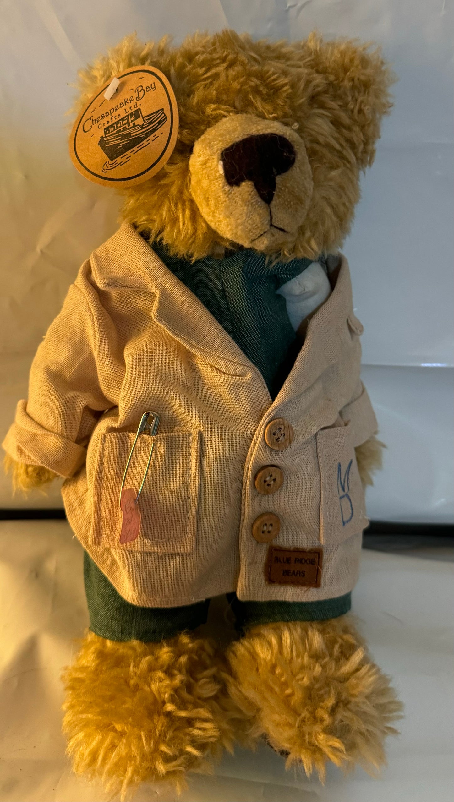 Chesapeake Bay Crafts Ltd 12" Blue Ridge Bear/Doctor Bear