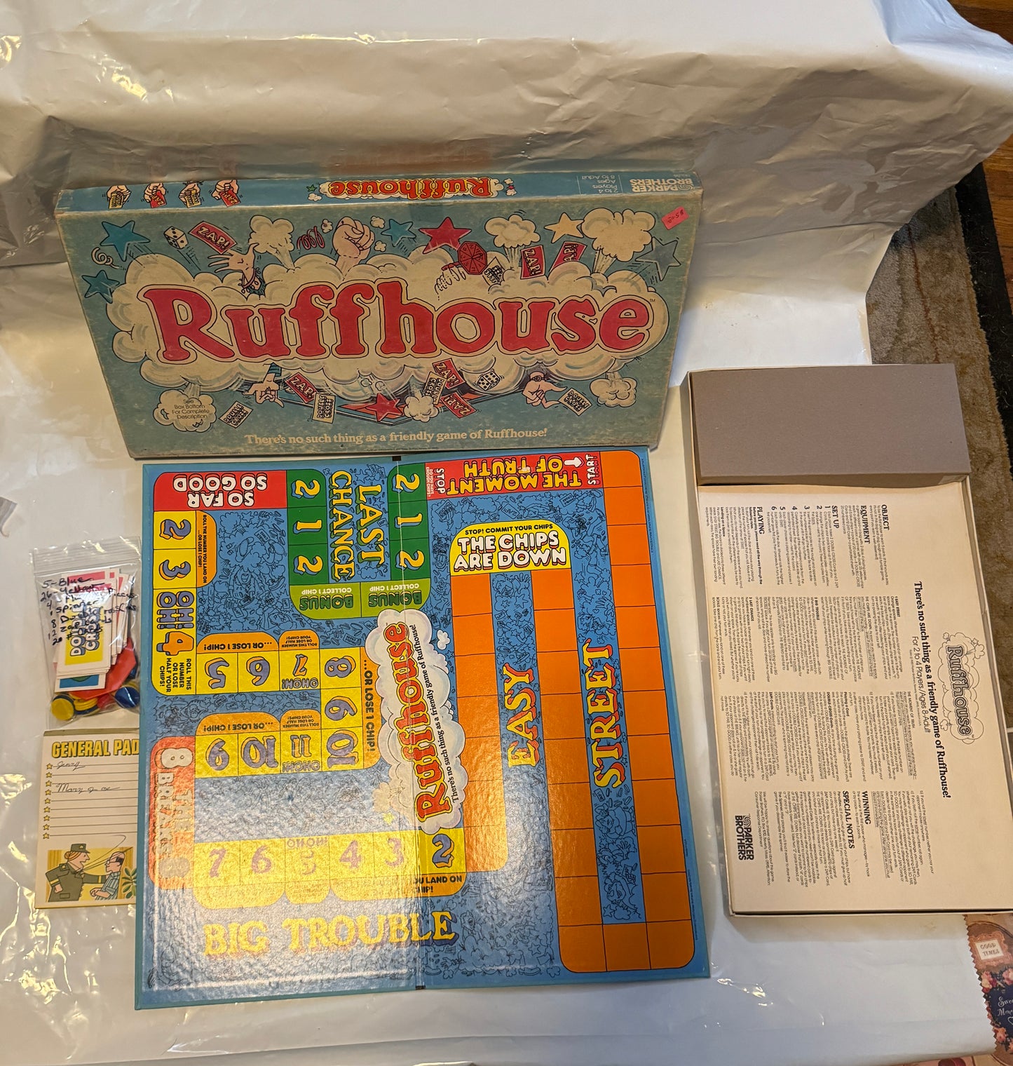 Ruffhouse Board Game 1980s - Vintage