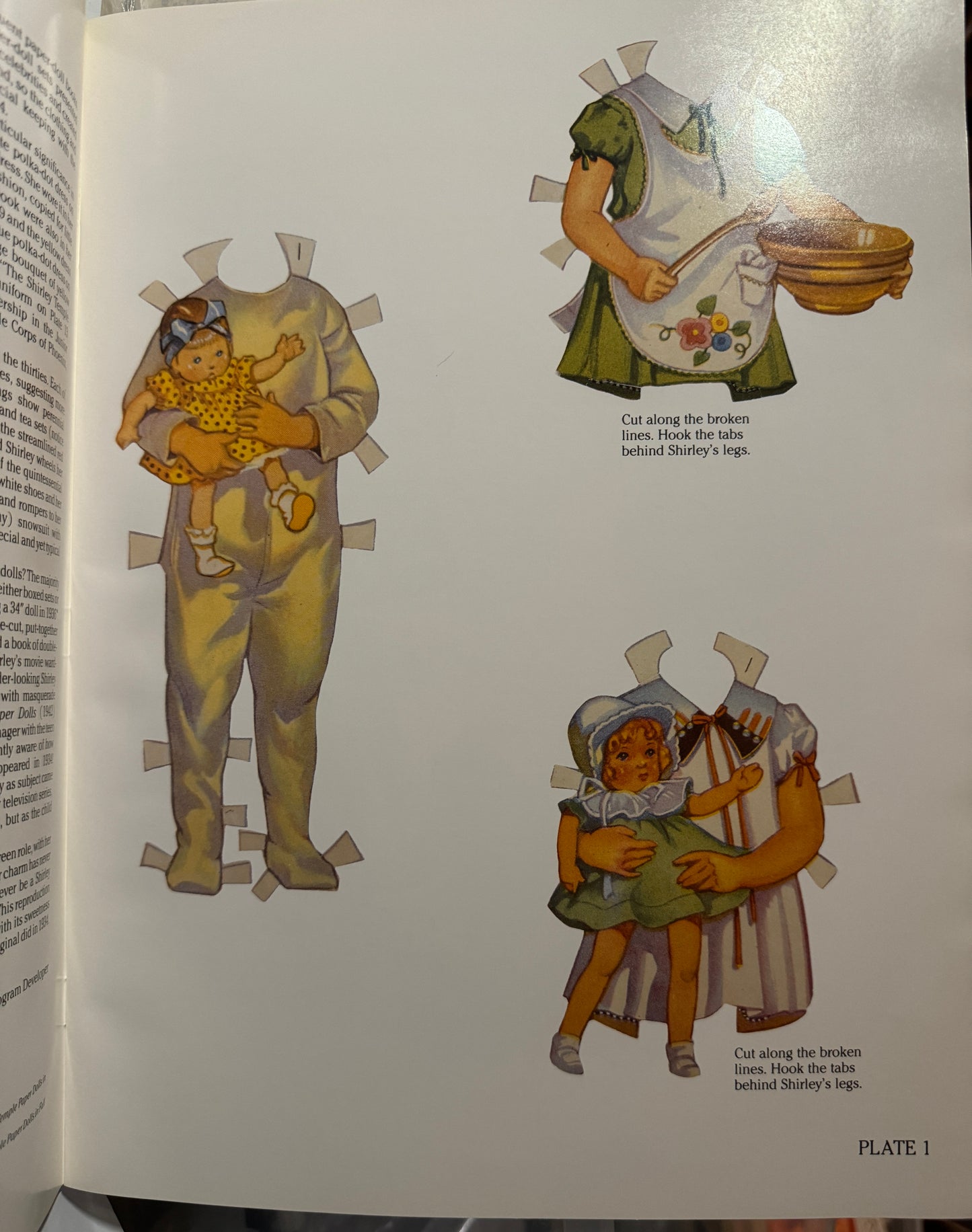 Book Of Shirley Temple Paper Dolls Unused Children's Museum Boston Girls Vintage