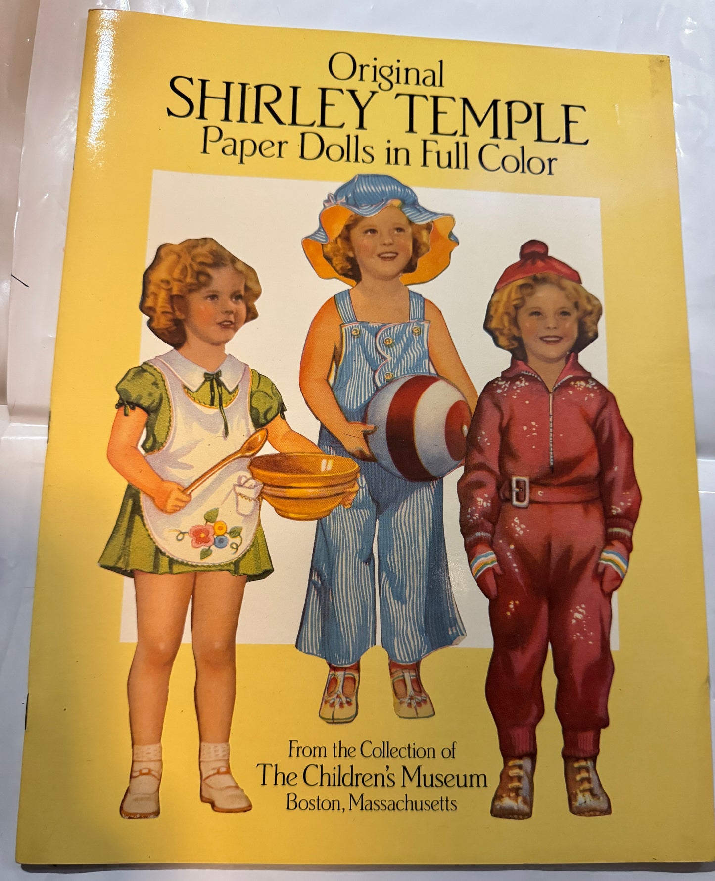 Book Of Shirley Temple Paper Dolls Unused Children's Museum Boston Girls Vintage