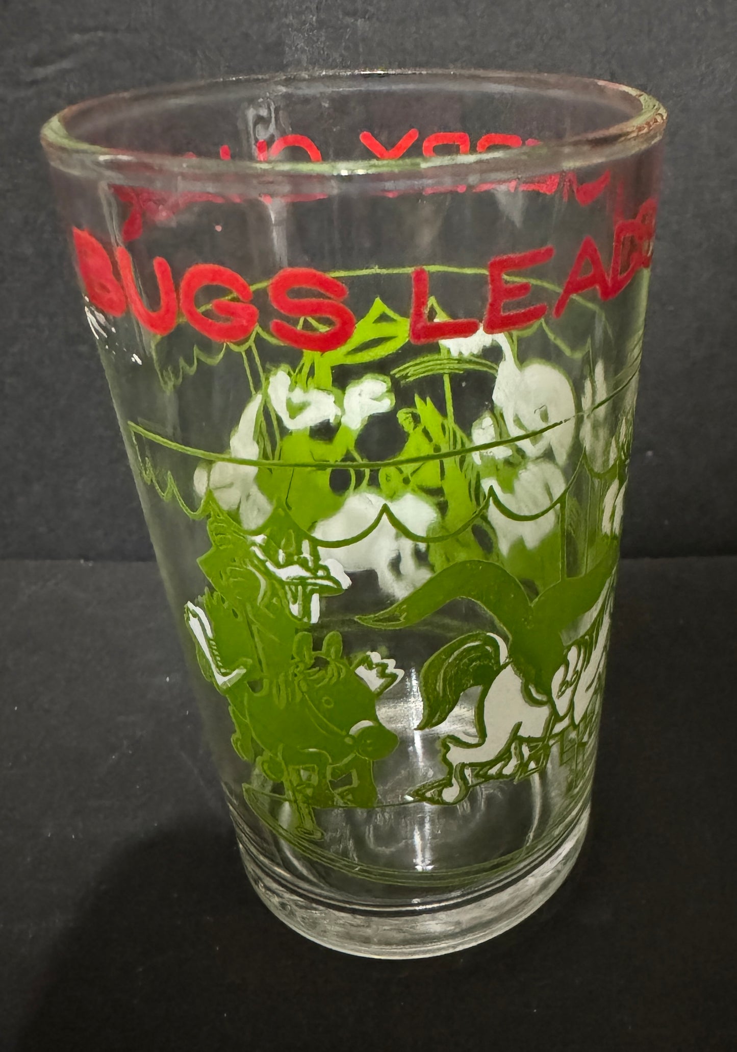 Bugs Bunny Welch's Jelly juice glass Warner Bros cartoon "Merry Chase" 1974