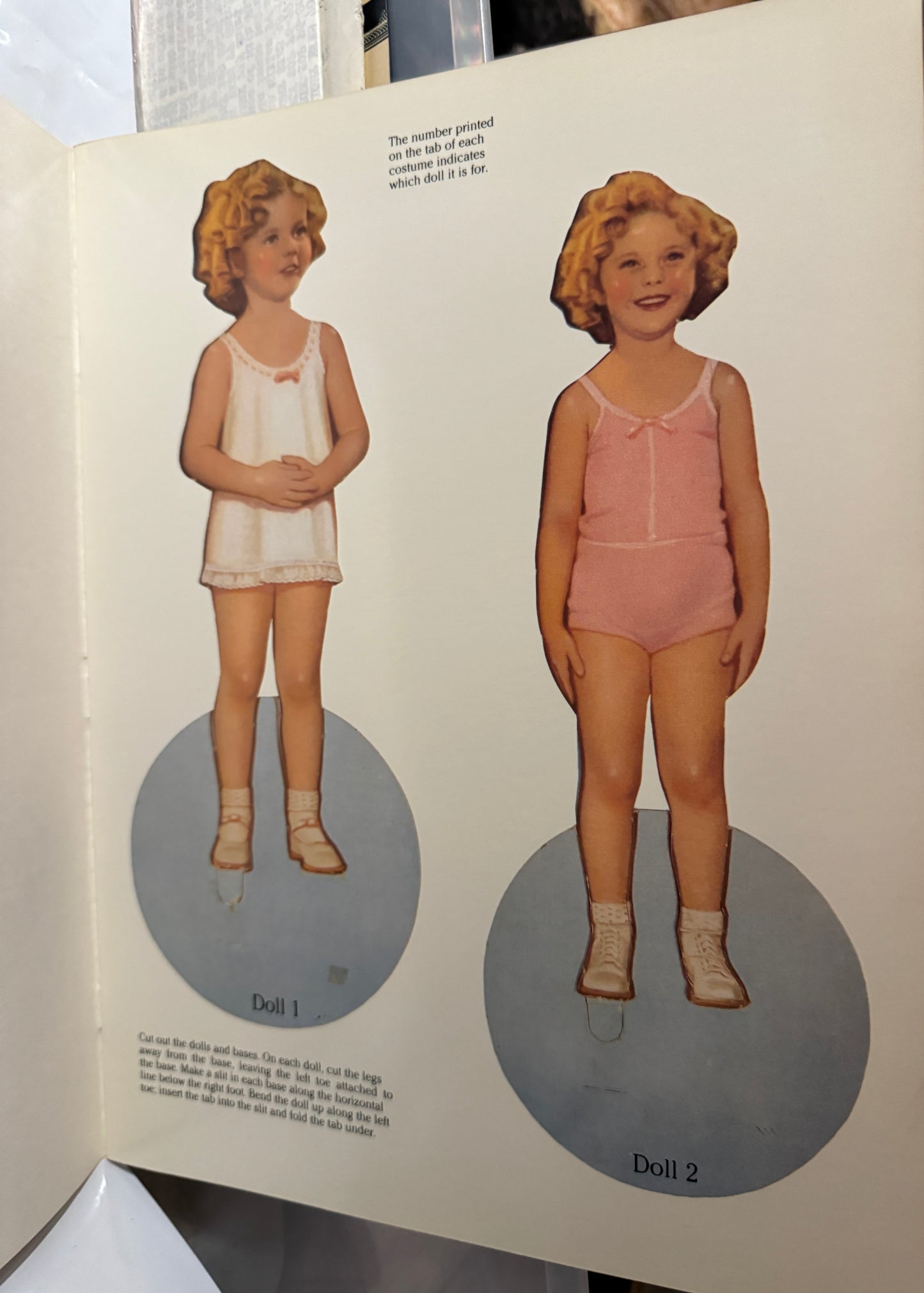 Book Of Shirley Temple Paper Dolls Unused Children's Museum Boston Girls Vintage