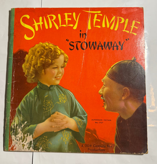 Shirley Temple in "Stowaway" Softcover Vintage 1937