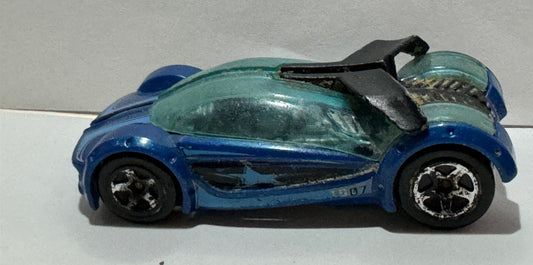 Matchbox Irdium Silver With Blue Top