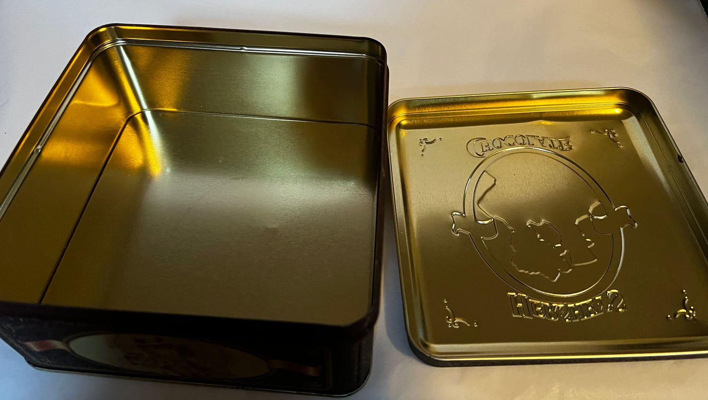 Hershey’s Pure Milk Chocolate Tin 6”x6”x3” Vintage 1995