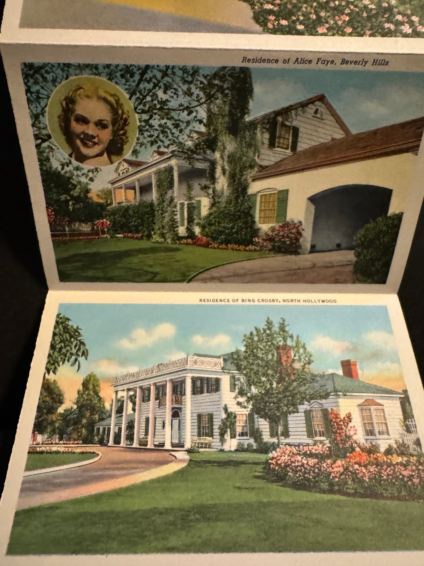 Hollywood Homes of the Stars Movie Stars Postcard Pack Shirley Temple 1949