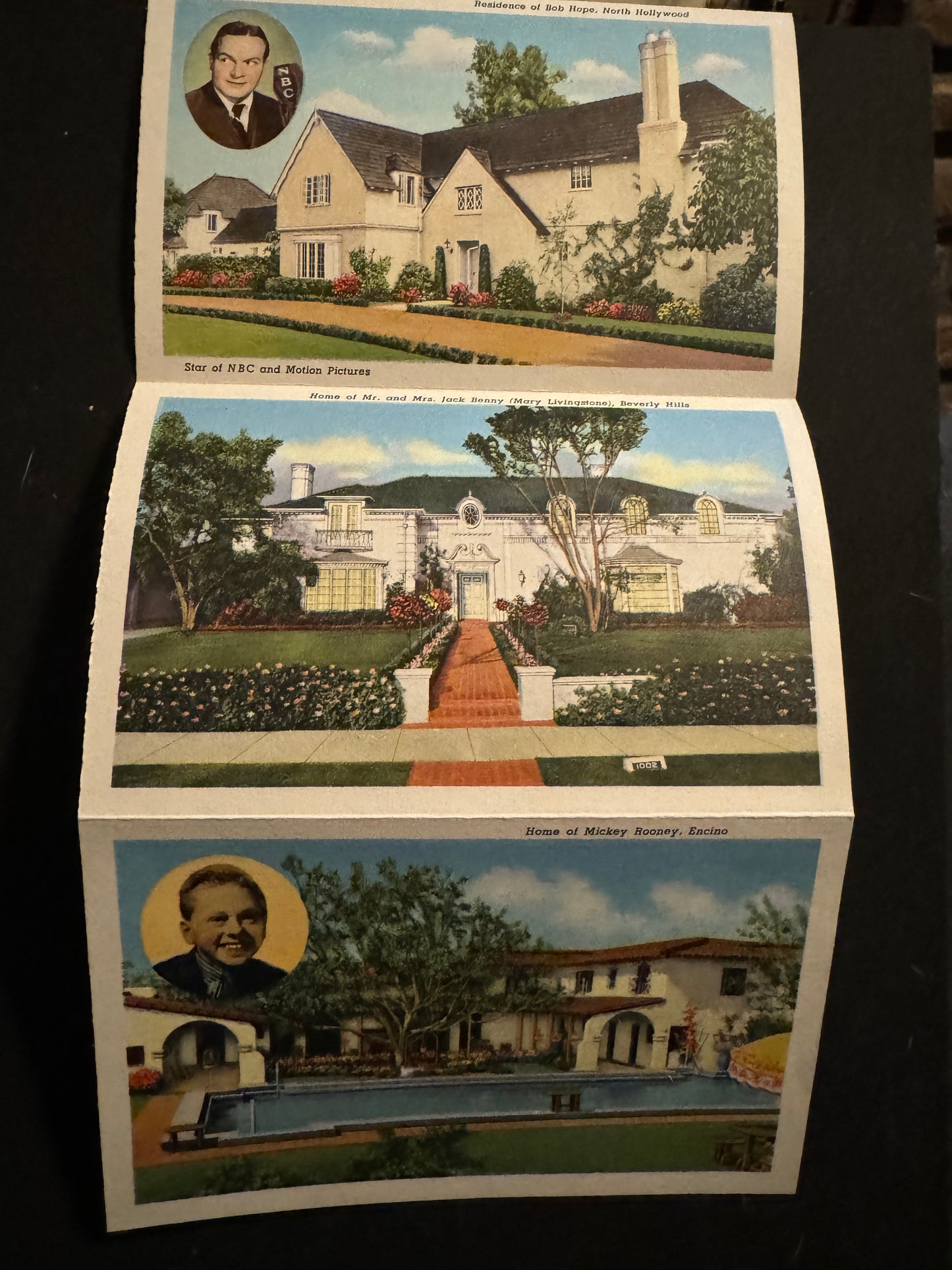 Hollywood Homes of the Stars Movie Stars Postcard Pack Shirley Temple 1949