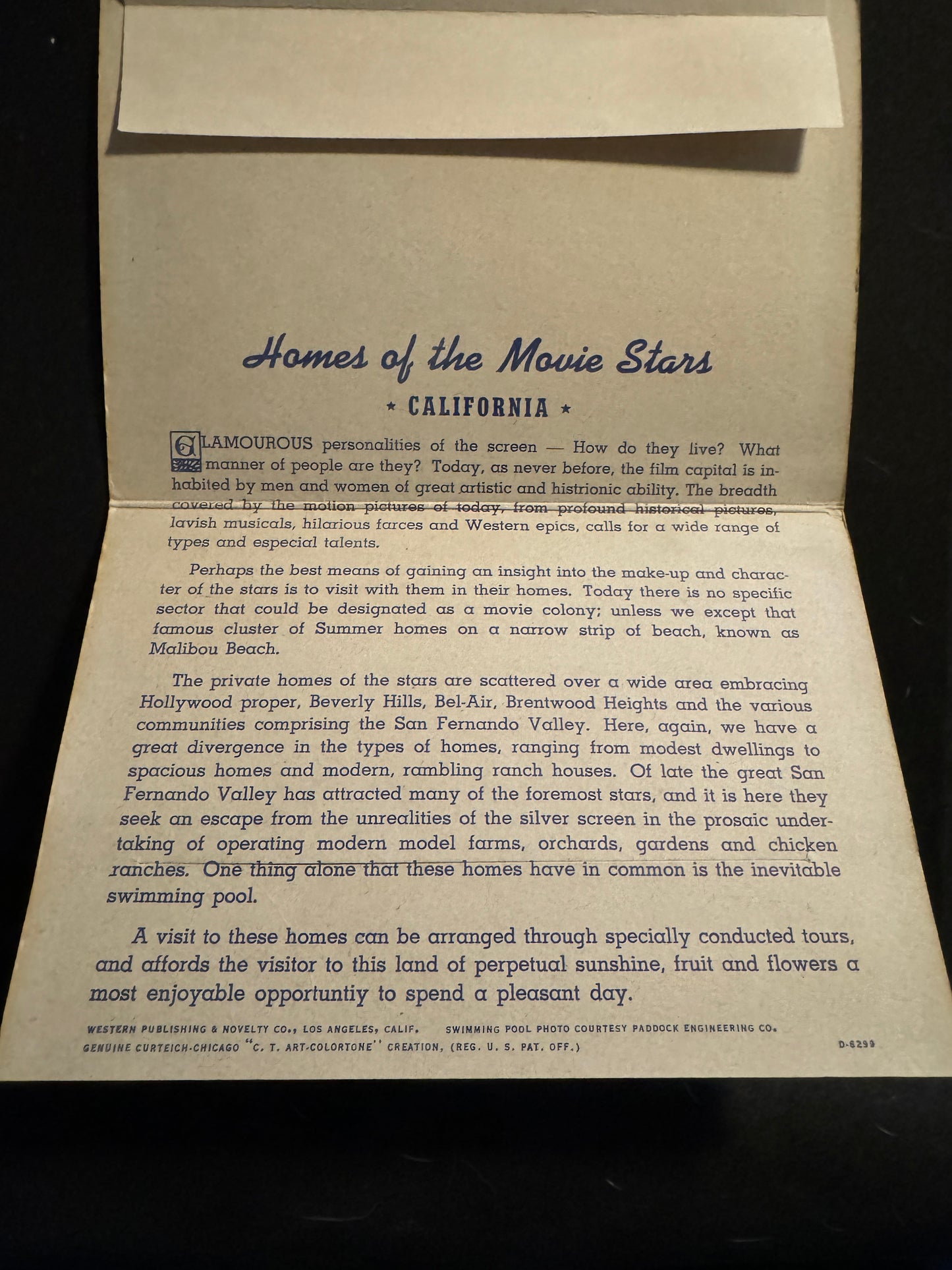 Hollywood Homes of the Stars Movie Stars Postcard Pack Shirley Temple 1949