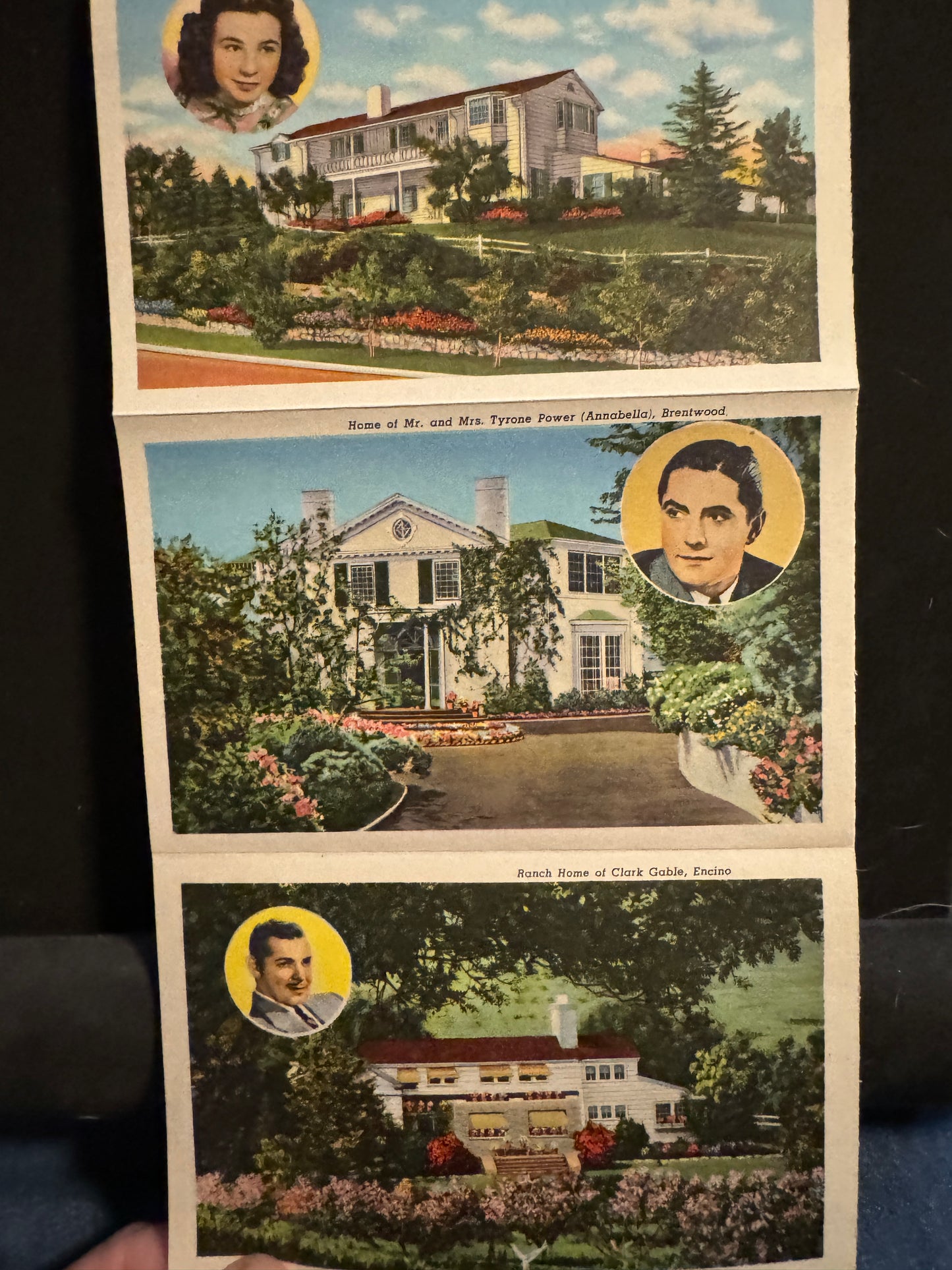 Hollywood Homes of the Stars Movie Stars Postcard Pack Shirley Temple 1949