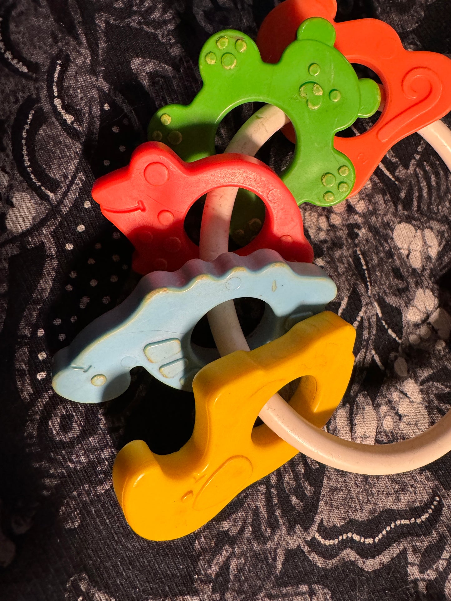 Fisher Price Animal Ring, Rattle and Teether Baby Toy #430 Vintage 1976