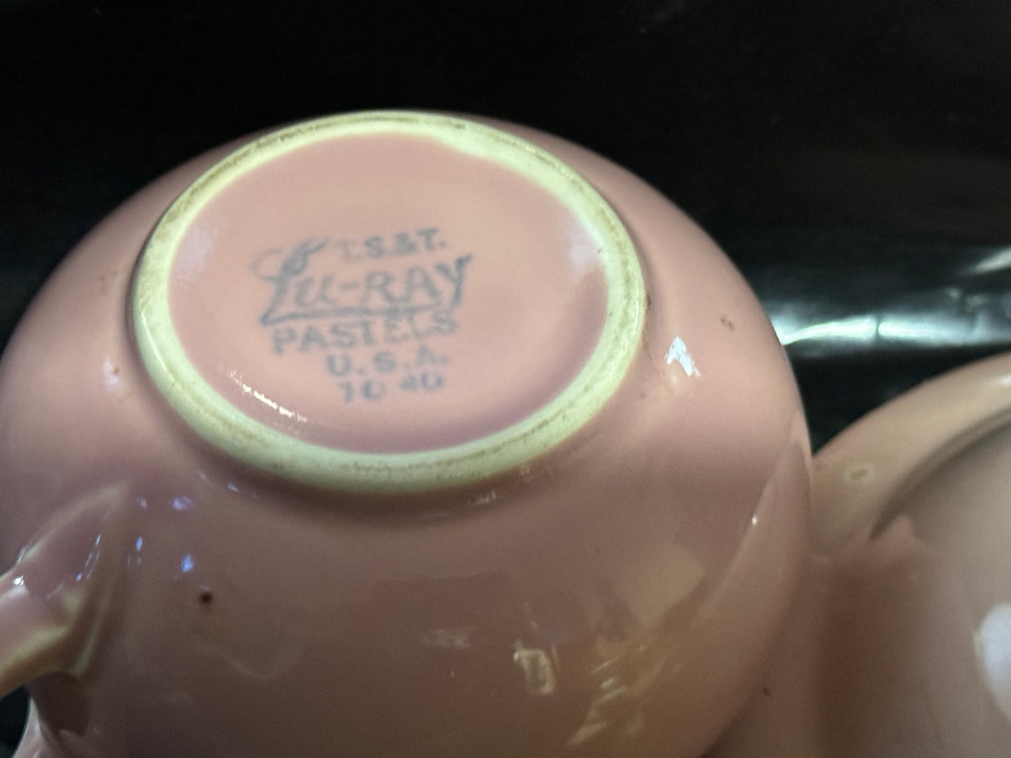 Taylor Smith Taylor Lu-ray Pastels Pink Creamer & Saucer