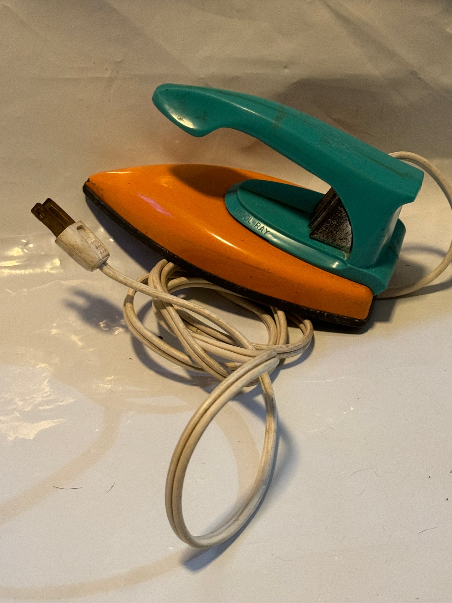 Wolverine Electric Mini Iron Blue and Orange 1950s Vintage