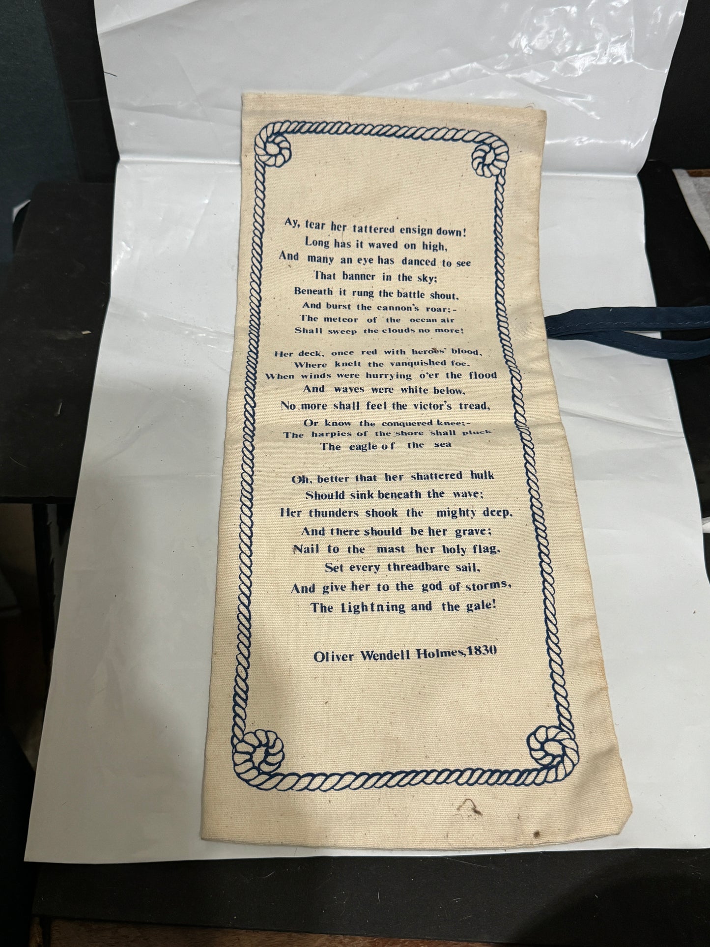Cloth Sack USS Constitution VINTAGE