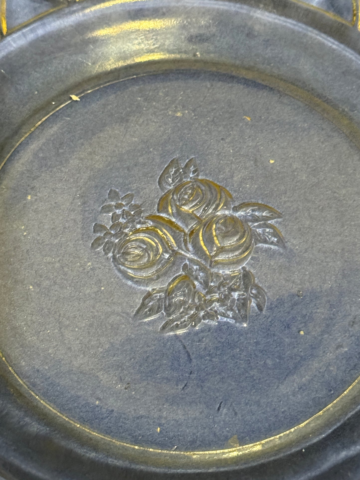 Rosemary Plate Yellowed Depression Glass 6 inch Plate - Vintage