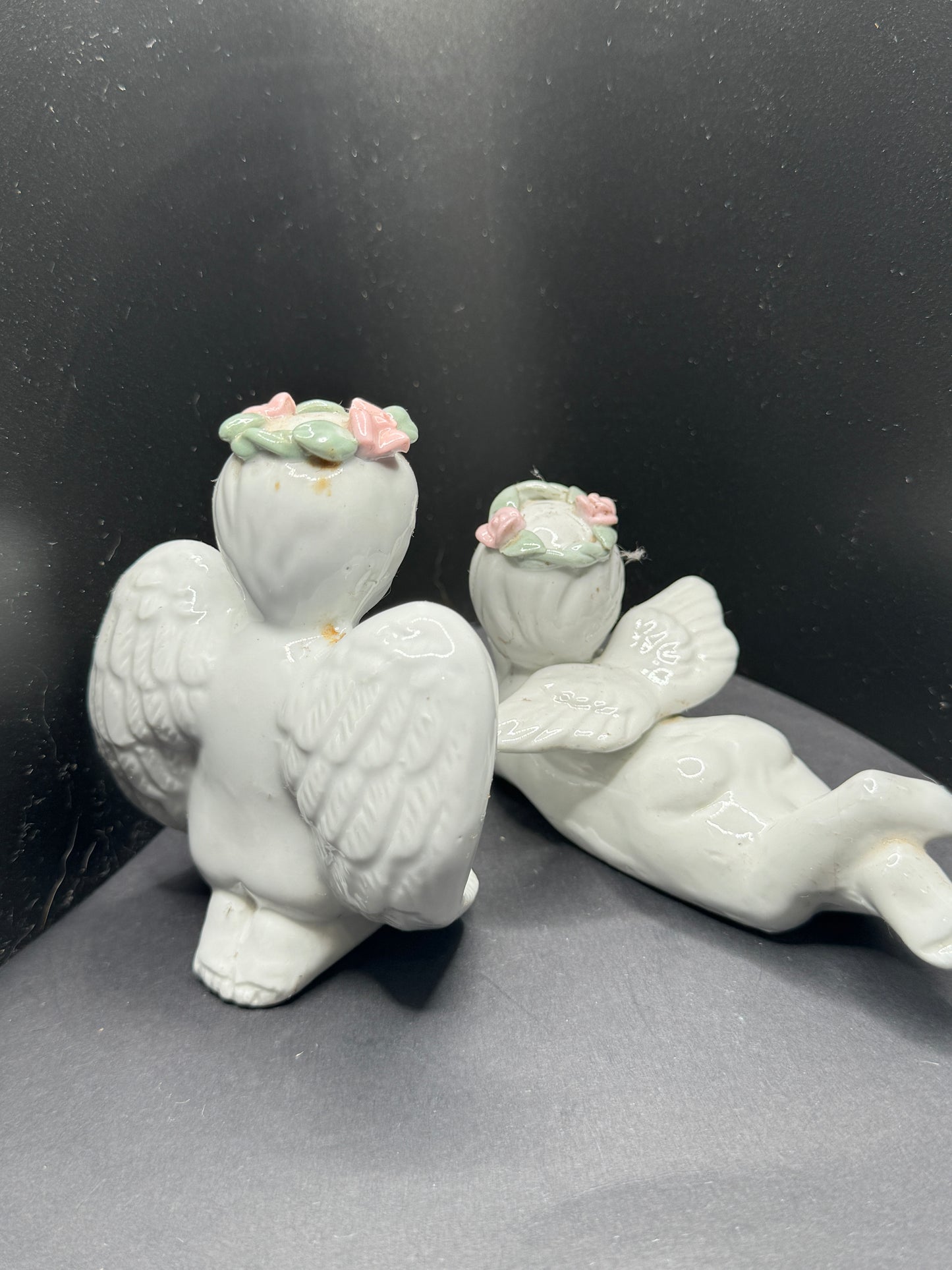 Cherub White Porcelain (set of 2) - Vintage