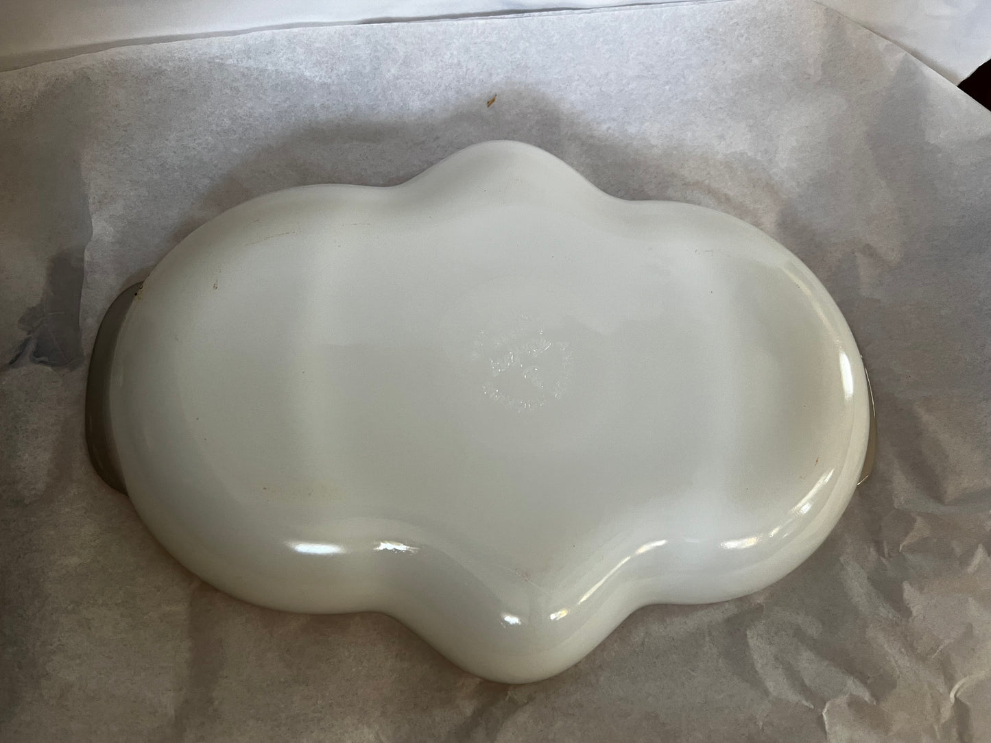 Divided Dish Milk Glass Anchor Hocking Fire-King