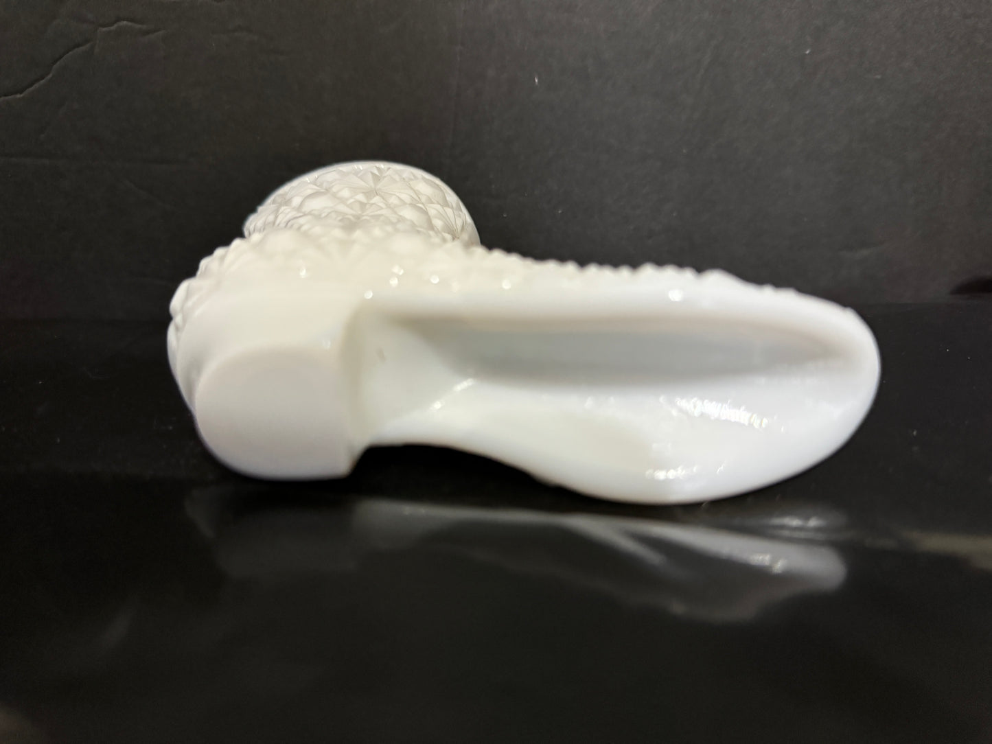 Lady's Boot Milk Glass - Fenton VINTAGE