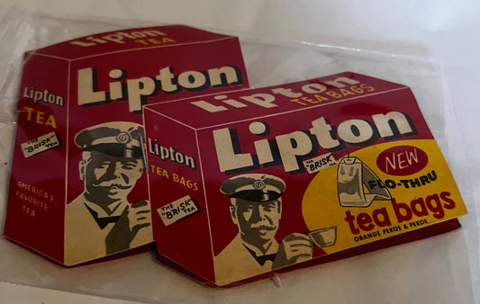 Lipton Tea Bags Sewing Kit with Various Needle Sizes Vintage