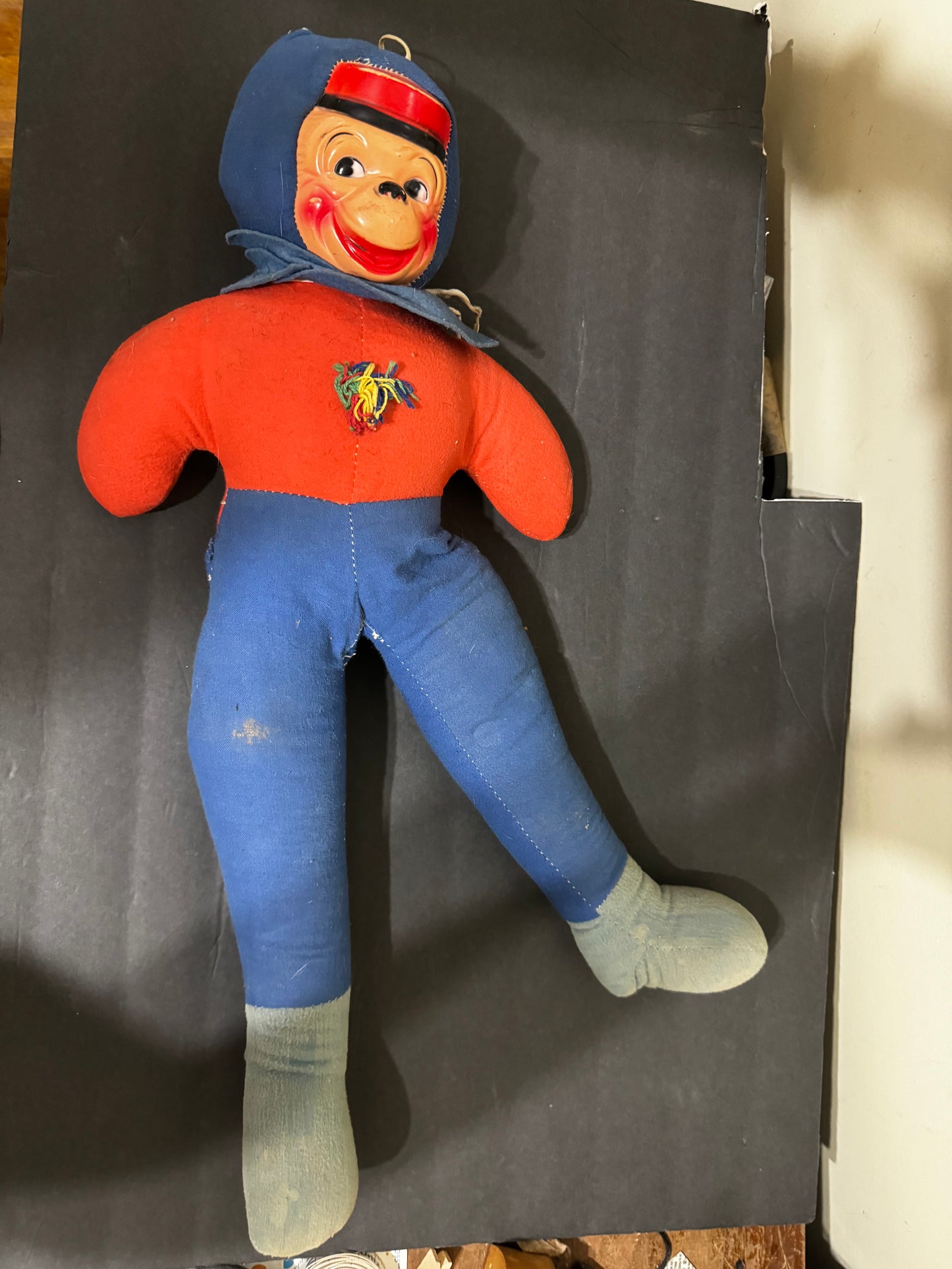 Rubber Faced Plush Monkey Vintage Plush