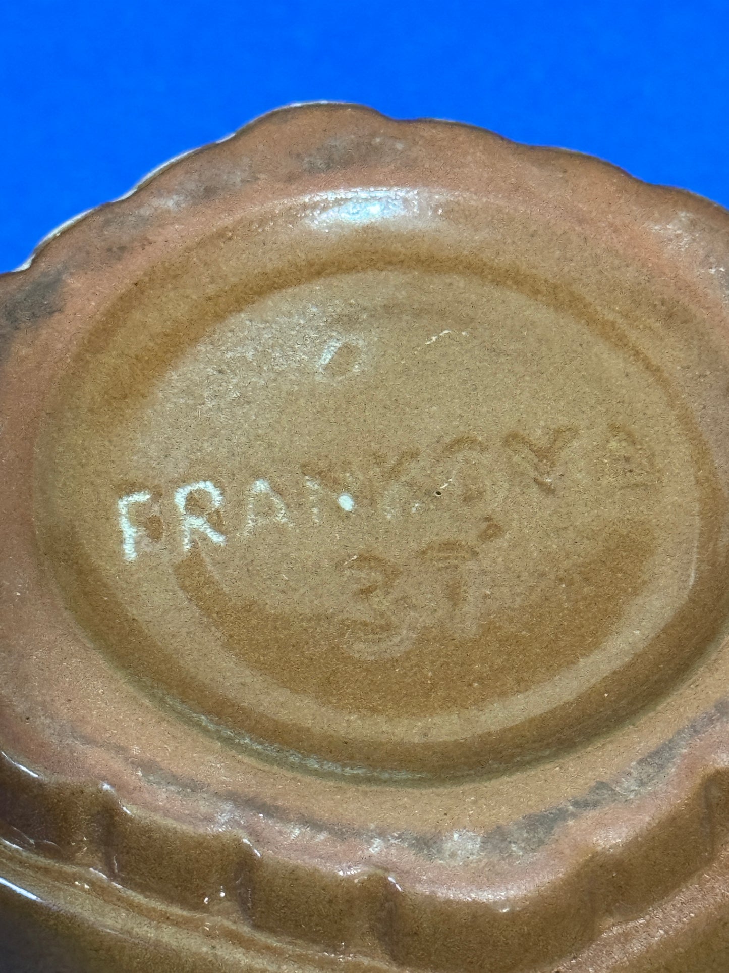 Frankoma Pottery #37 Scalloped Edge Planter Sandy Brown VINTAGE