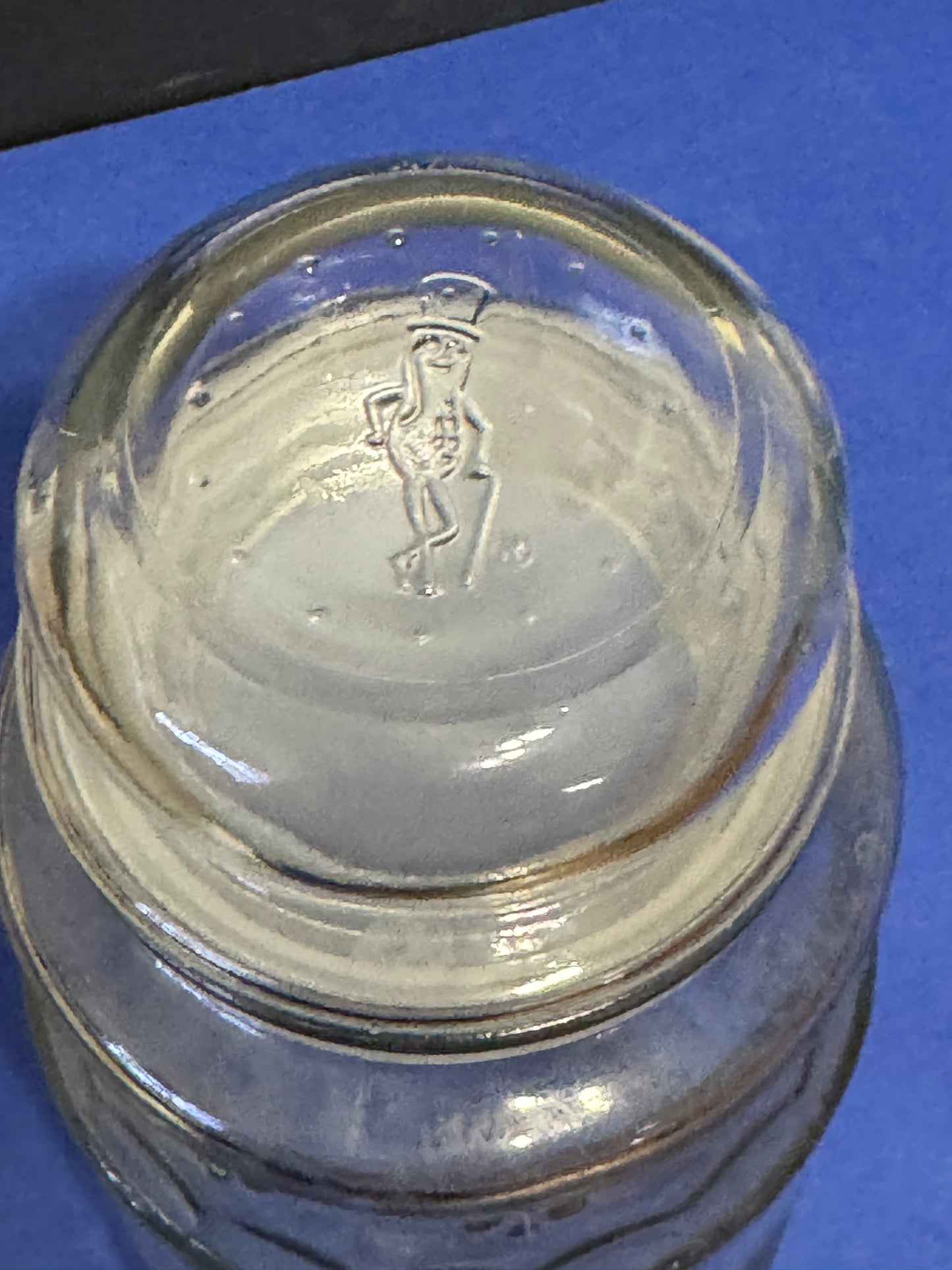 Planters Peanuts 1982 10 inch tall Glass Canister with lid - Vintage