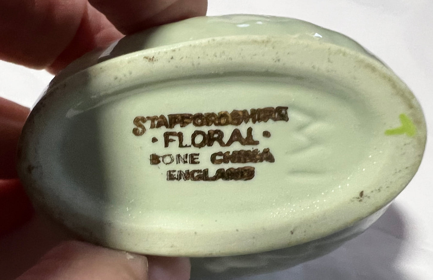 Staffordshire England Floral Vintage Statue