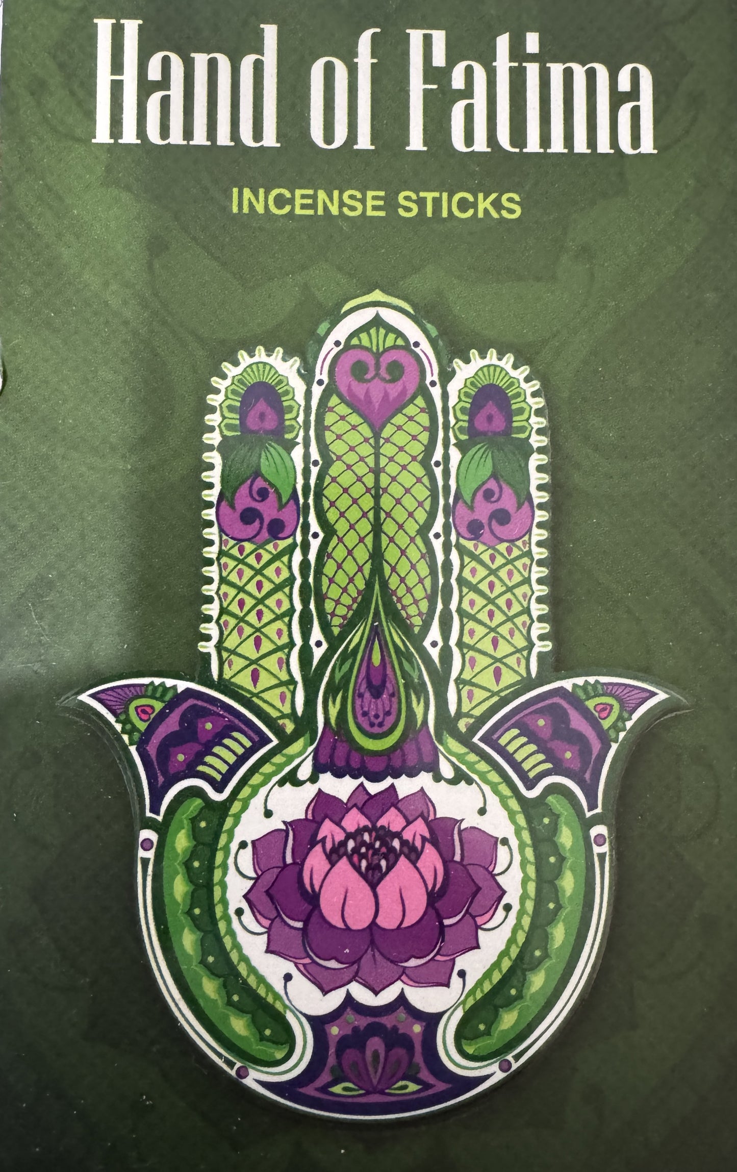 SAC Hand of Fatima Incense - 20 Sticks Hex Pack