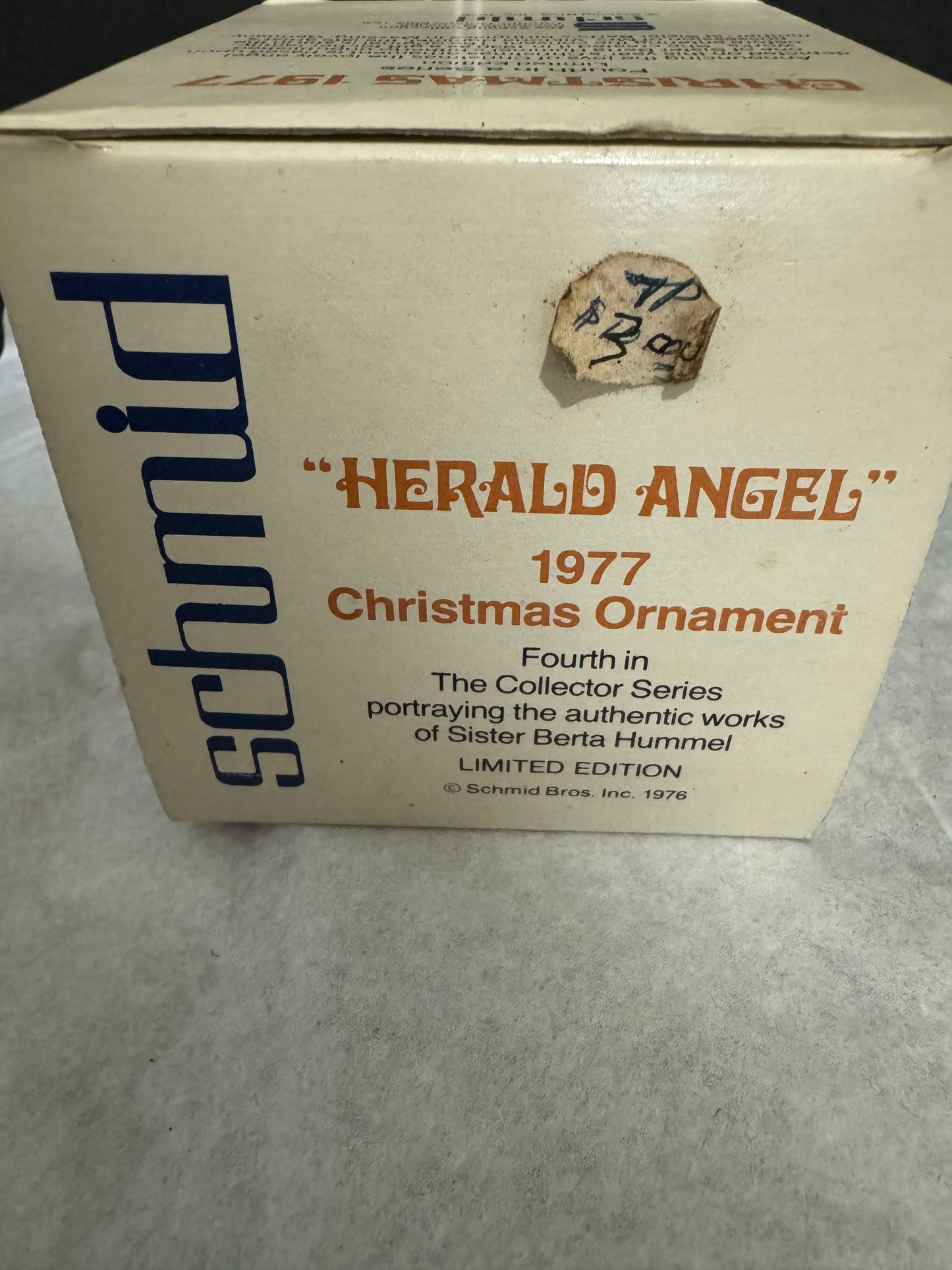 Schmid 1976 Herald Angel Ornament Limited Edition