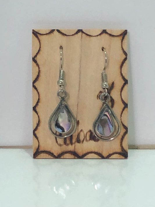 Paula Shell and Silver Earrings
