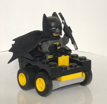 Lego Mini Batman in a Mini Car Jones Girlz Ink