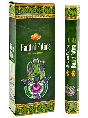 SAC Hand of Fatima Incense - 20 Sticks Hex Pack