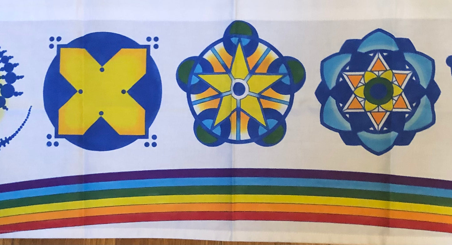 Sacred Symbols Interfaith Crop Circle Banner