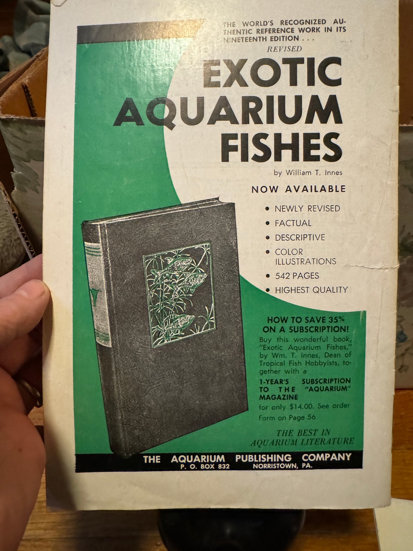 The Aquarium March 1965