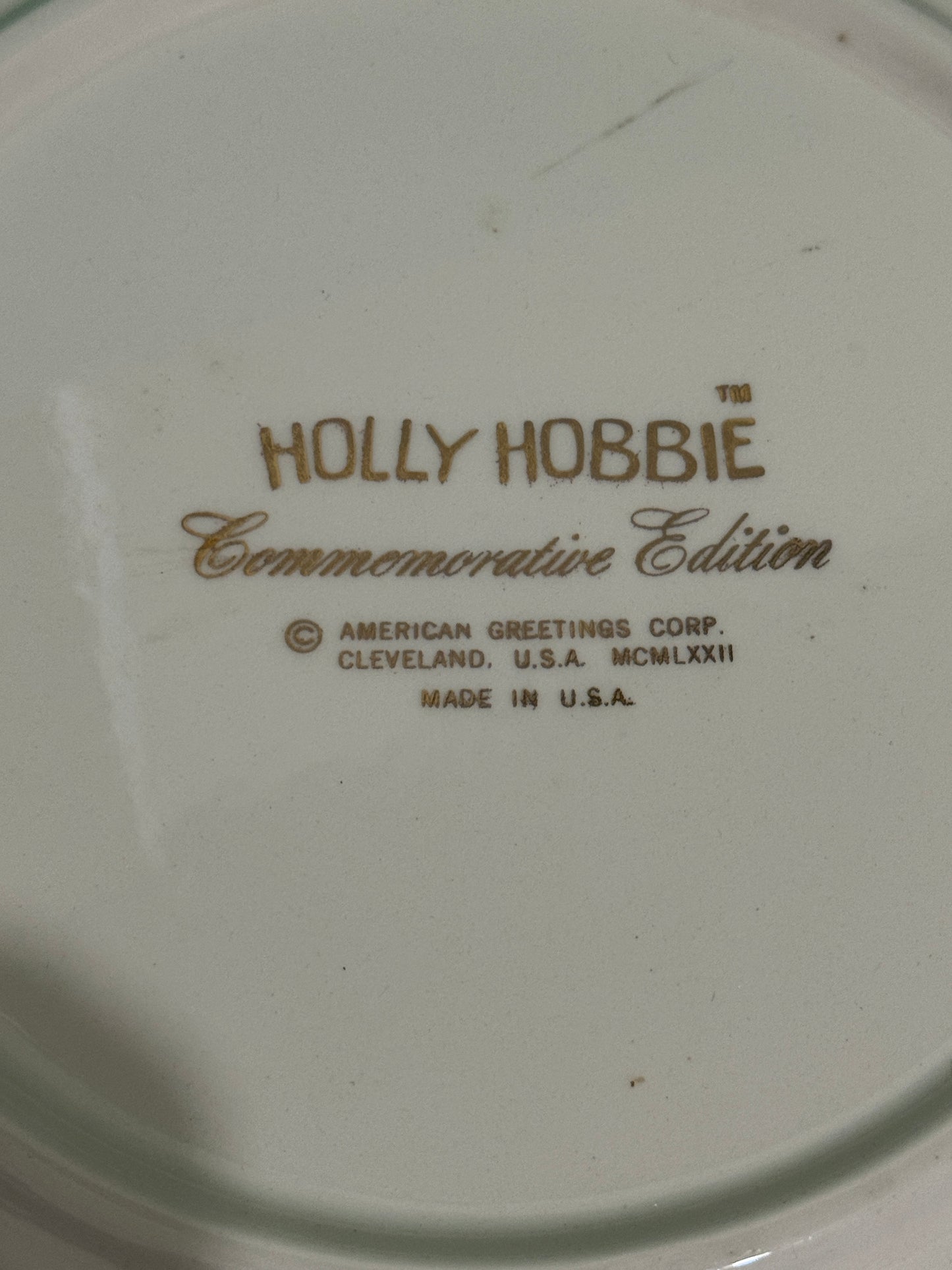 Holly Hobbie "Happy Memories..." Commemorative Christmas - Vintage 1972