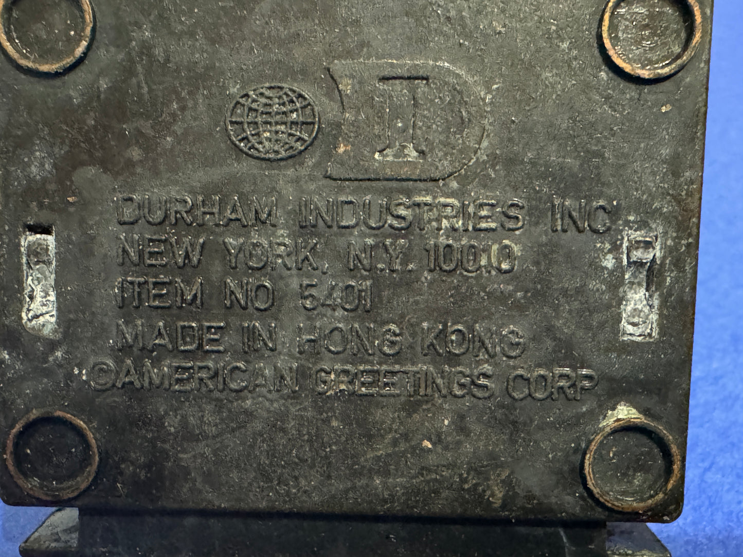 Durham Industries Metal Diecast Cash Register #5401 1976 - Vintage