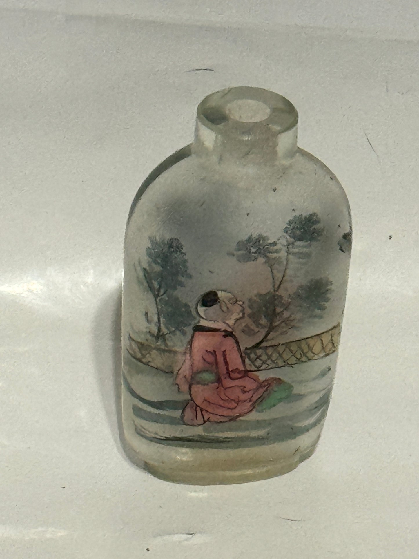 Chinese Reverse Painted Glass - Vintage