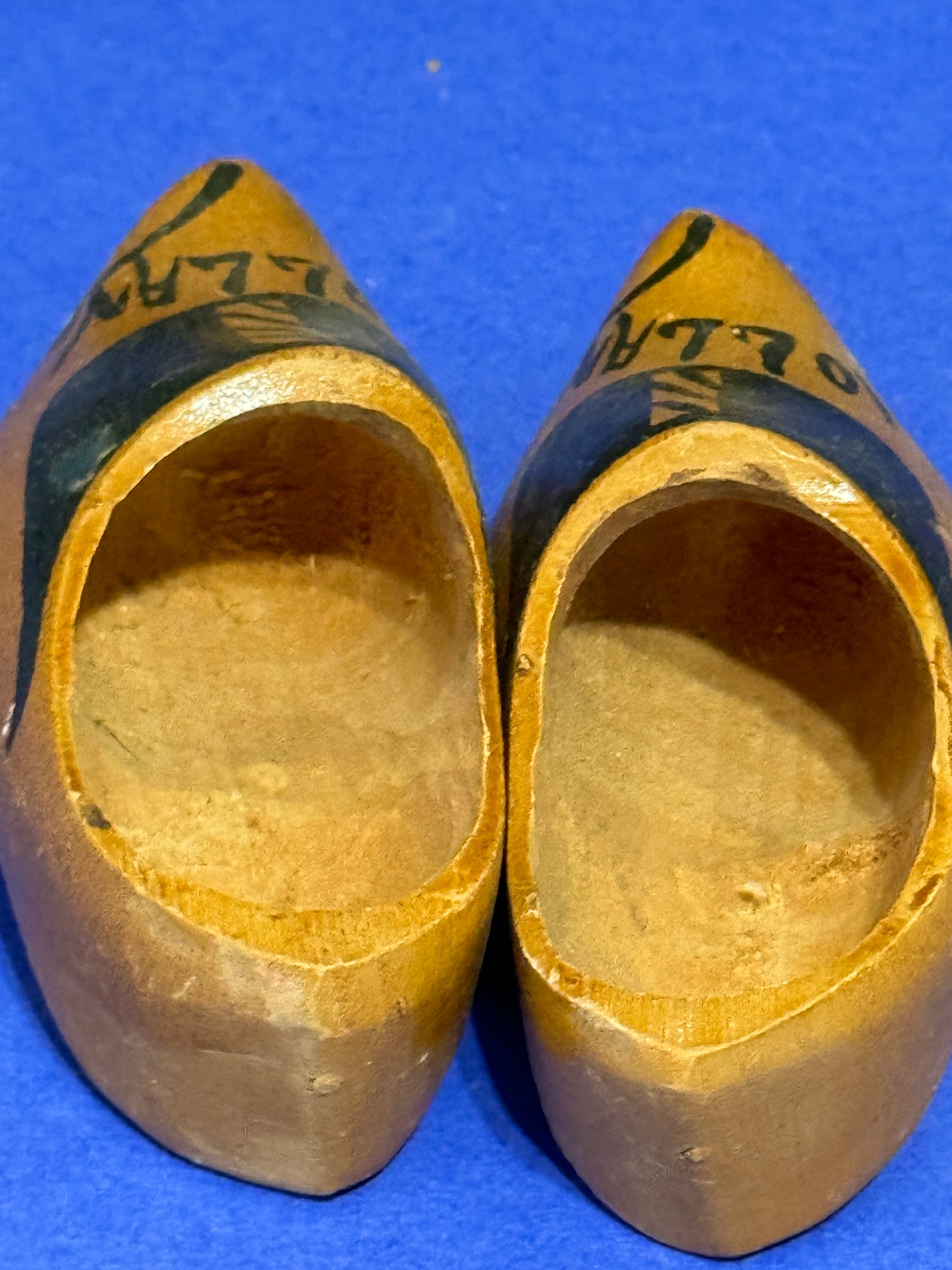 Miniature Wooden Dutch Clogs (2) - VINTAGE
