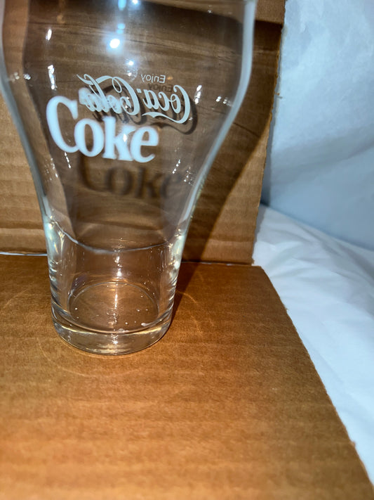 Coca Cola Coke Clear Glass (set 8) Vintage