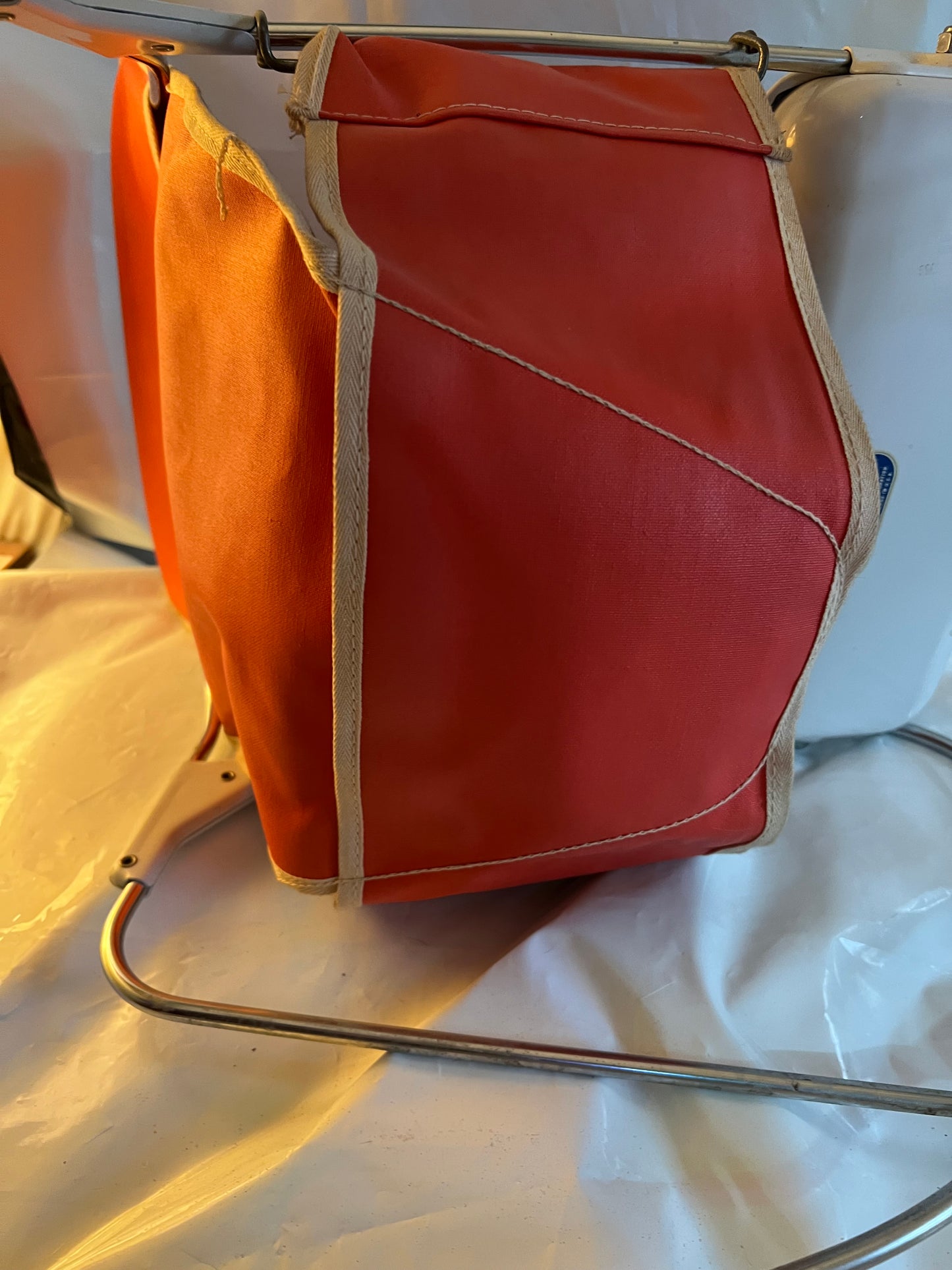 Cosco Metal Jumper Bouncer Chair MCM Mid Century - Red Vintage 1950's