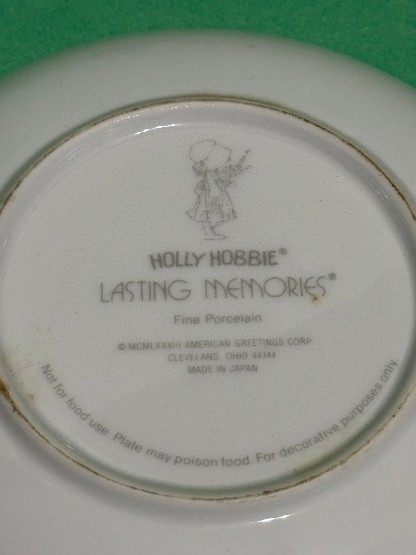 Holly Hobbie "The thoughtful things..." Grandma Plate - Vintage 1981
