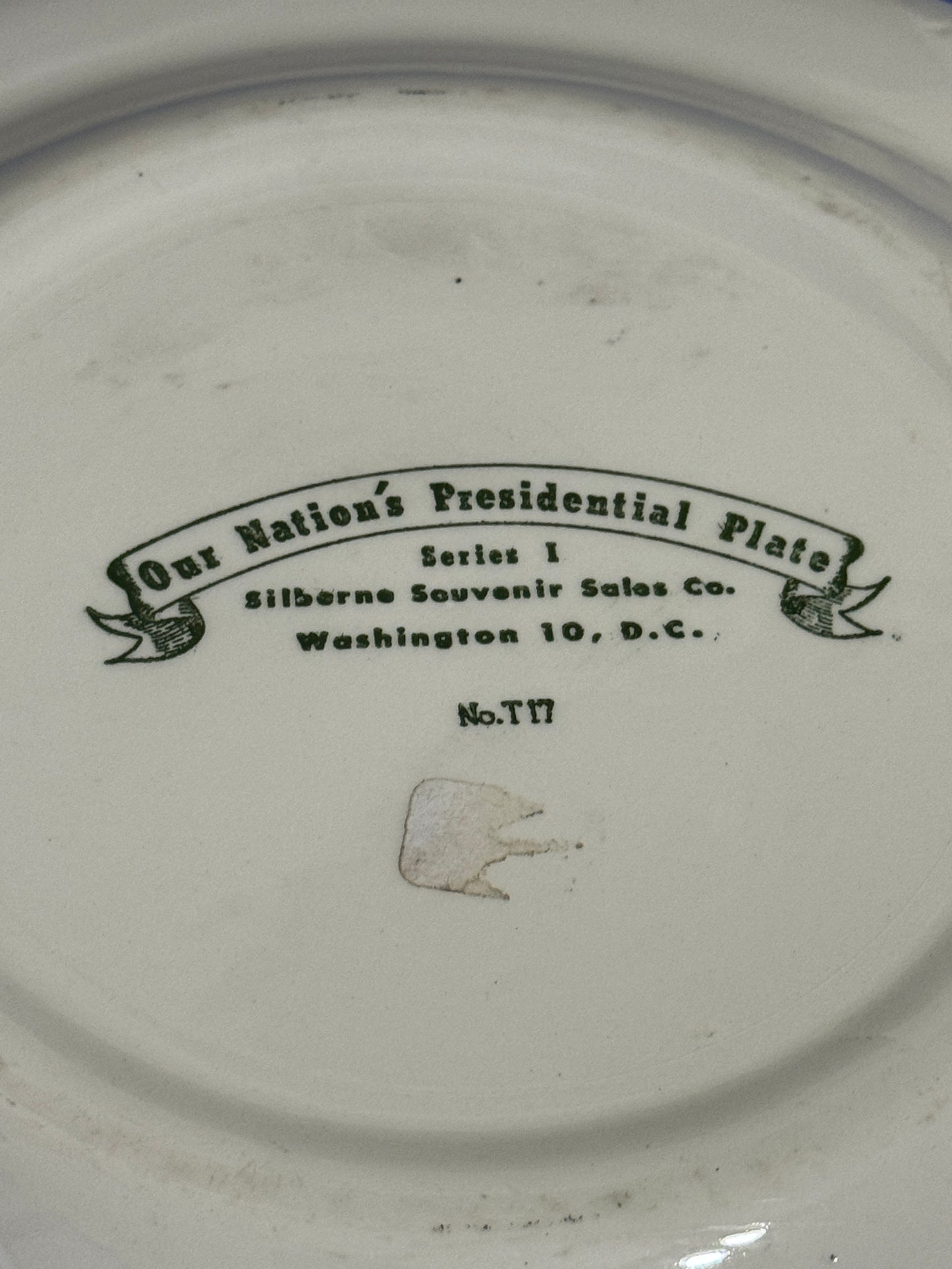 Eisenhower 33 US Presidents Kettlesprings Kilns Plate 1953 - Vintage Collectors