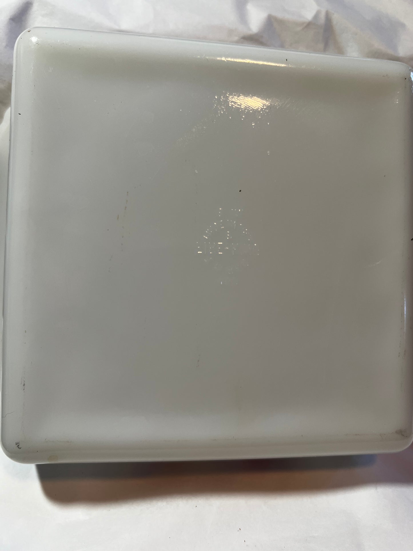 Fire King Primrose Pattern 8-Inch Square Casserole Baking Dish Vntage Rare