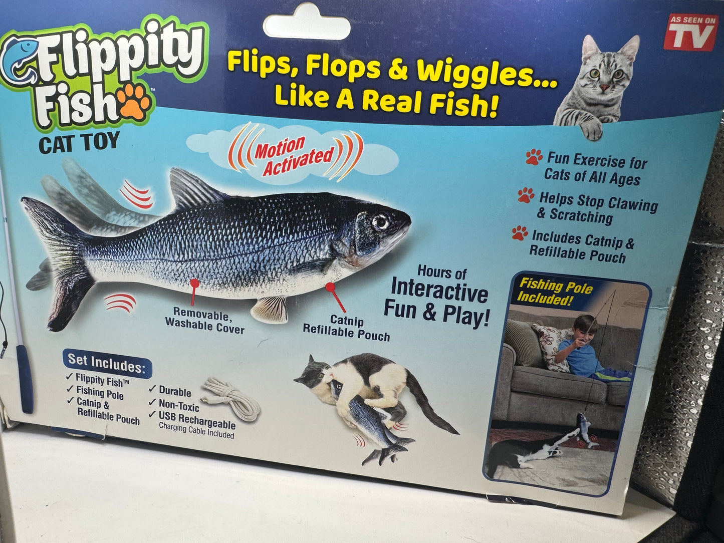 Cat Toy - Flippin Fish