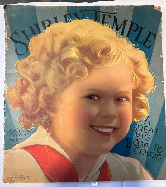 Shirley Temple A Great Big Book To Color 1936