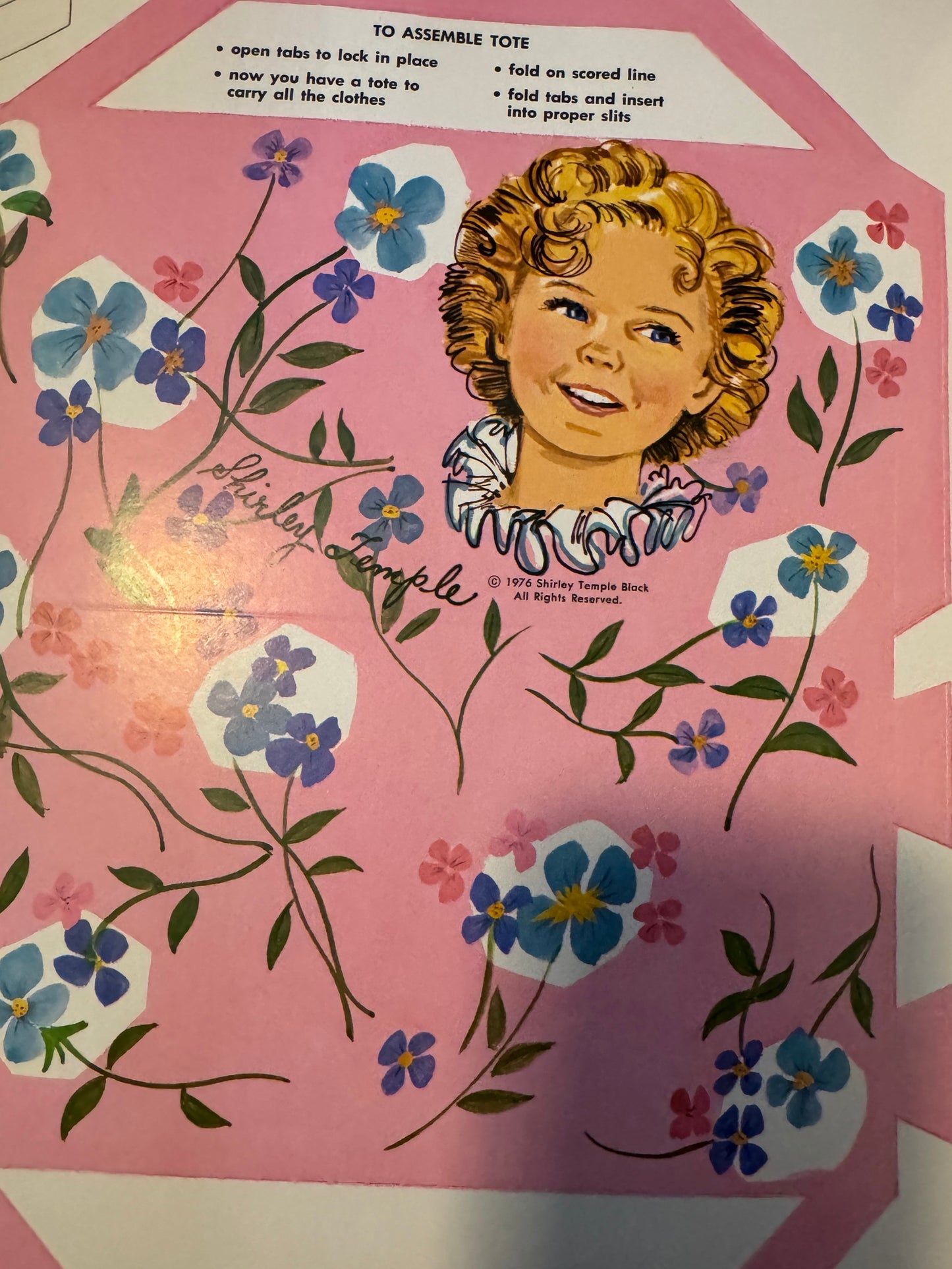 Shirley Temple Black 1976 Uncut Paper Doll Book Vintage