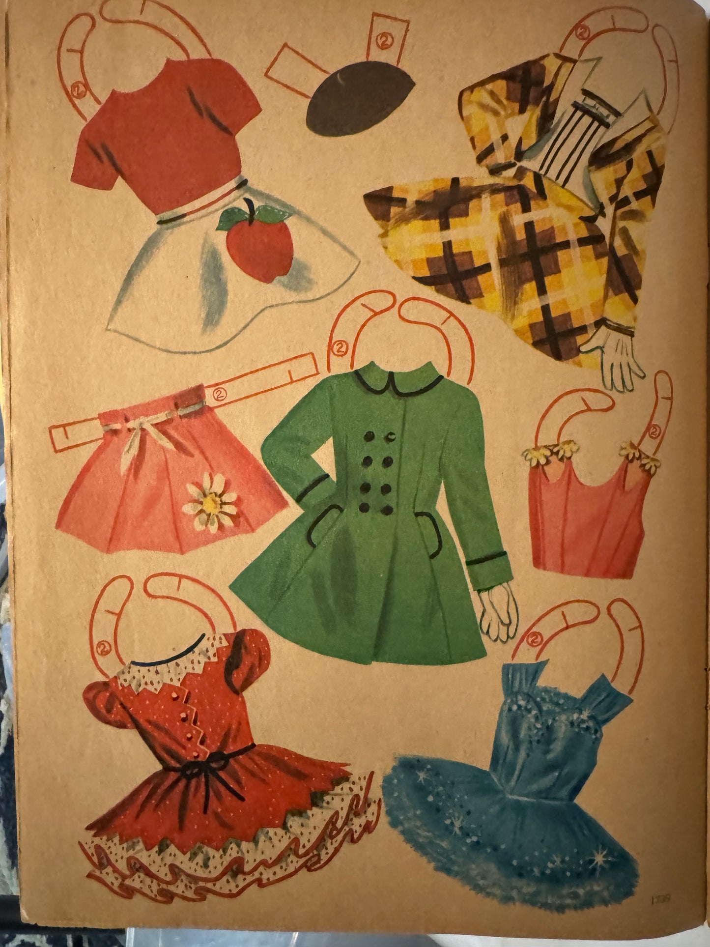 Shirley Temple Paper Dolls & Dresses,  #1727 Vintage
