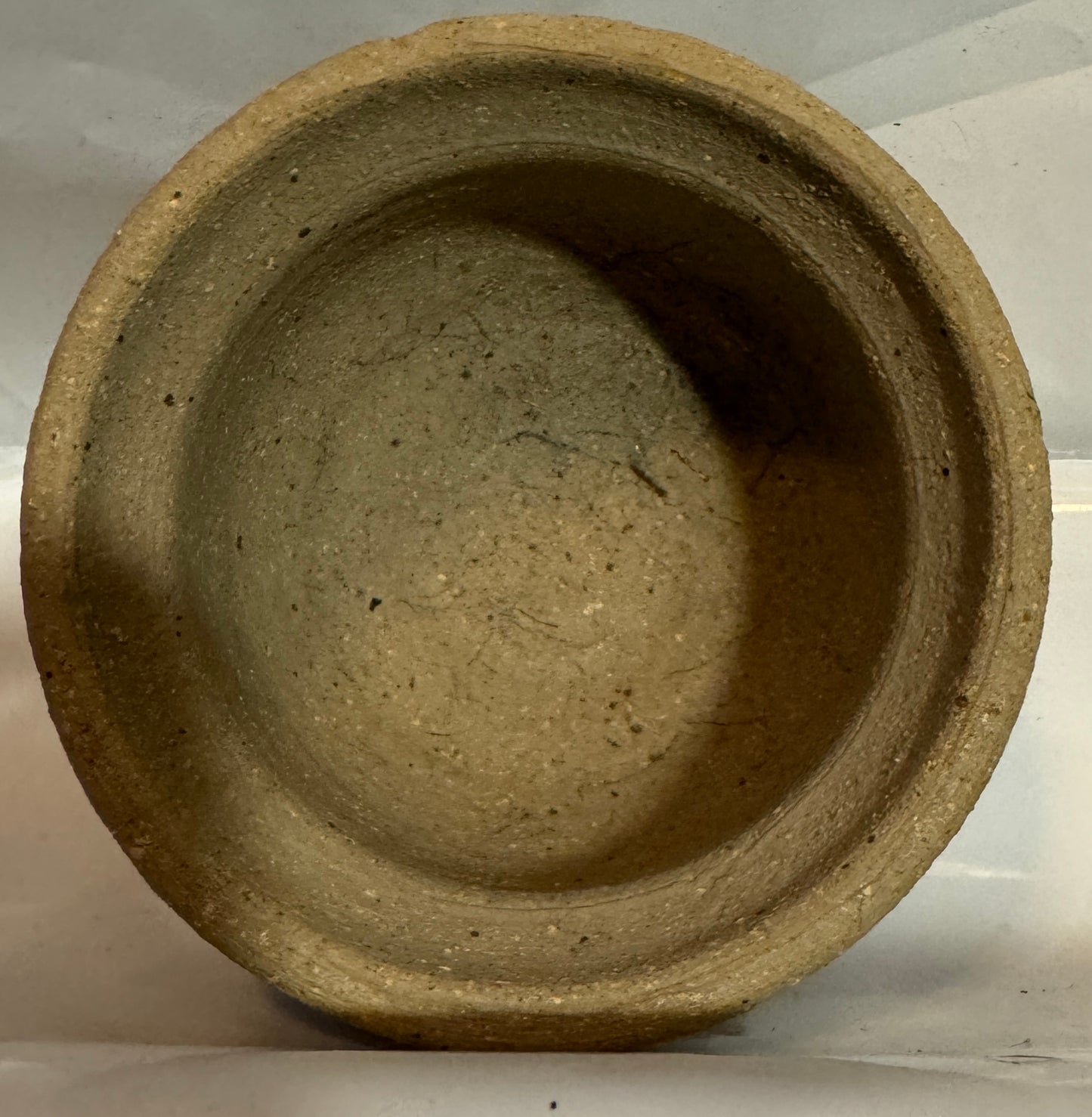 Studio Art Pottery Bowl Dish Artist Signed W Textured Swirl Glaze Orange & Brown