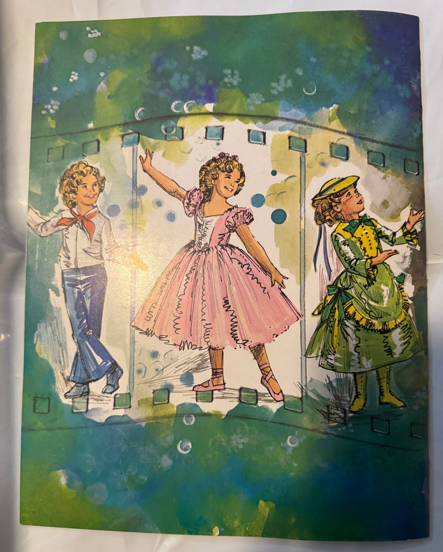 Shirley Temple Black 1976 Uncut Paper Doll Book Vintage